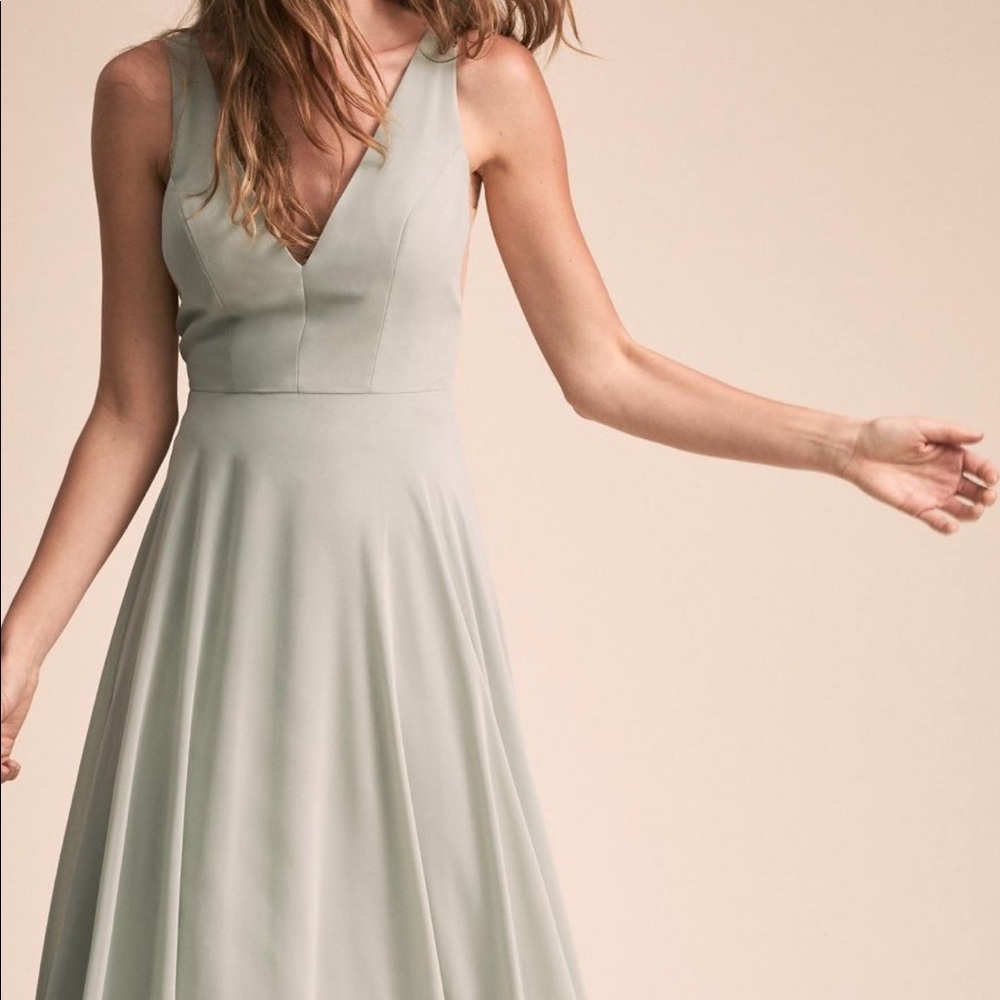 BHLDN Morning Mist Blue Gown